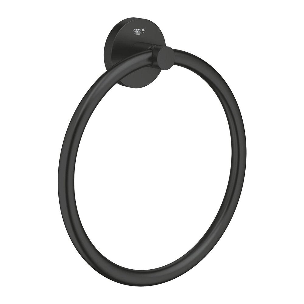 Черен матов халтурник за кърпи Grohe Essentials