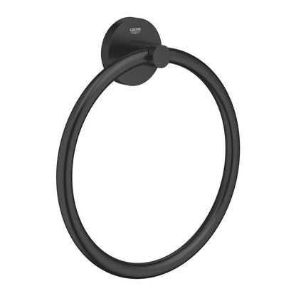Черен матов халтурник за кърпи Grohe Essentials