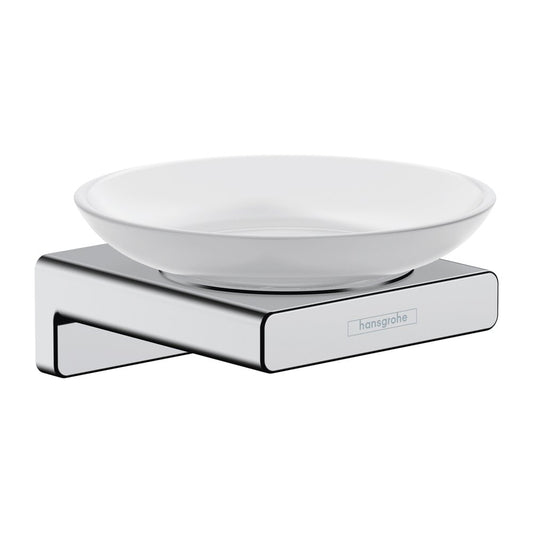 Hansgrohe AddStoris Chrome Soap Dispenser with Holder