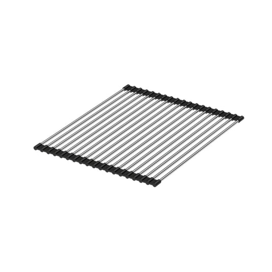 Держач за съдове Quadron Unique Rollmata, инокс - черен 38x32 см