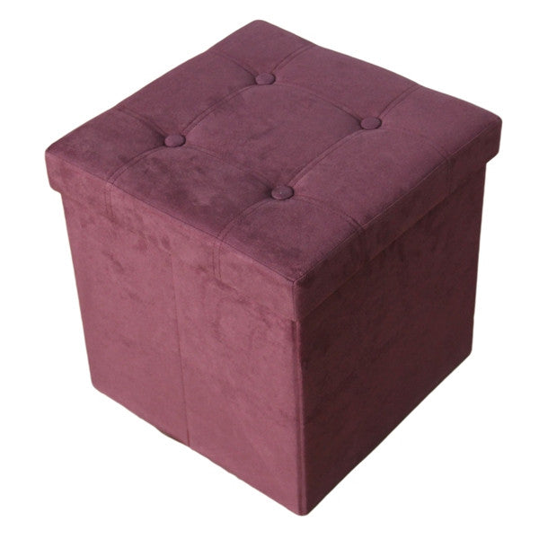 Сгъваем табурет Homa 579, Velour- Винено 104945