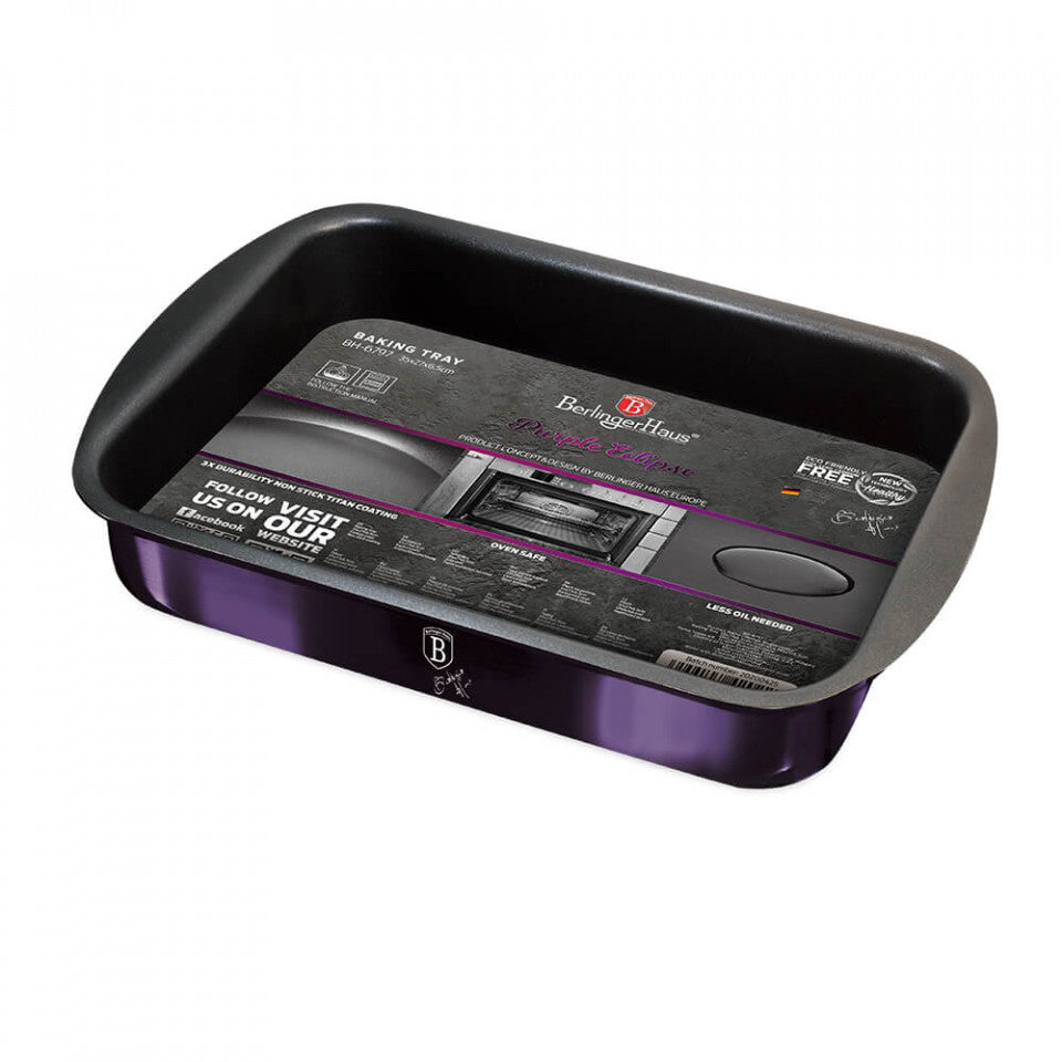 Правоъгълна тава за фурна Purple Eclipse Collection BerlingerHaus BH 6797