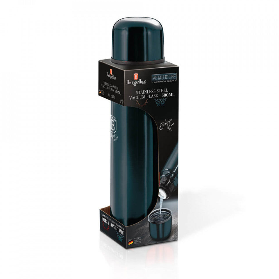 Термос 0.75 L Aquamarine Metallic Line Berlinger Haus BH 6377