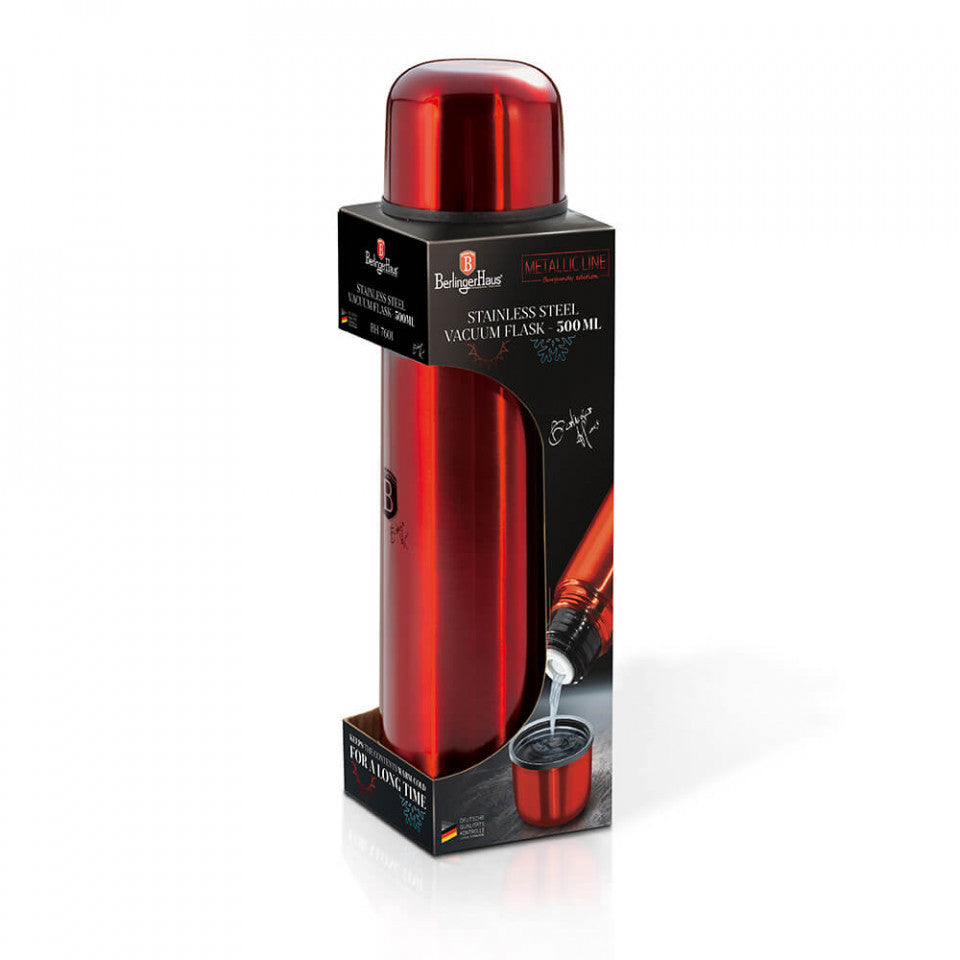 Термос Burgundy Metallic Line BerlingerHaus BH 7604