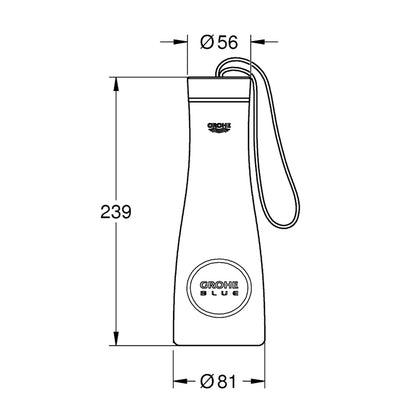 Термос Grohe Blue 450 мл златисто перлено Cool Sunrise