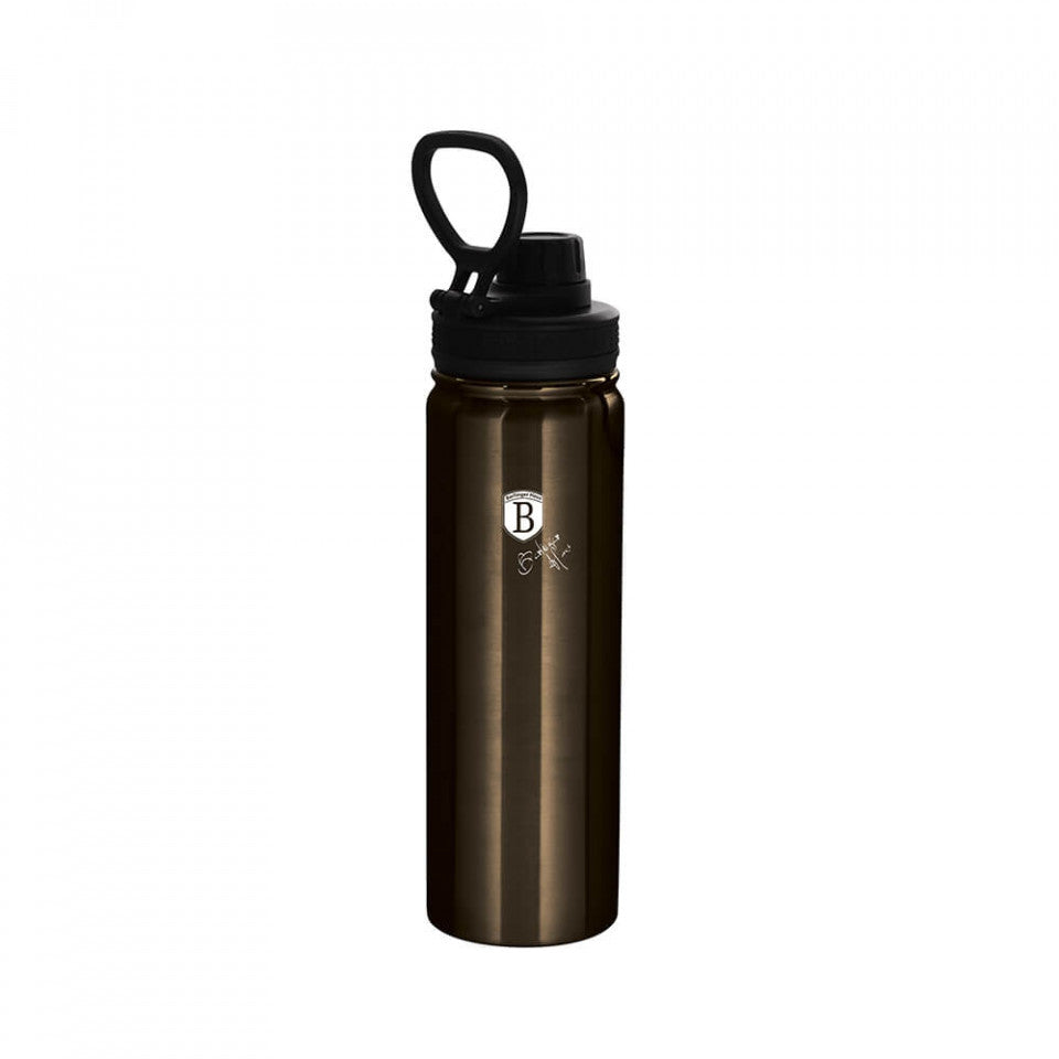 Термос спорт Metallic Line Shiny Black Edition BerlingerHaus BH 7770
