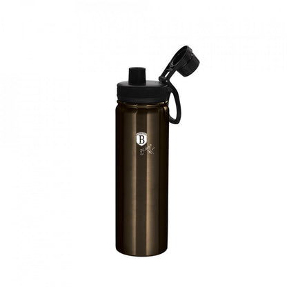 Термос спорт Metallic Line Shiny Black Edition BerlingerHaus BH 7770