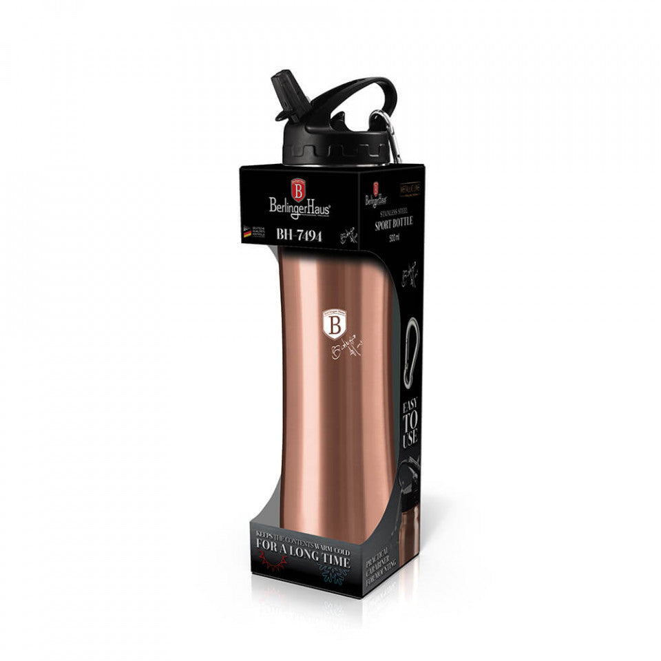 Термос спорт Rose Gold Metallic Line BerlingerHaus BH 7494