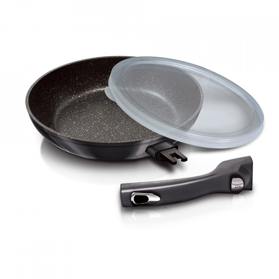 Тиган 24 см с отделяща се дръжка Metallic Line Carbon Pro Edition Berlinger Haus BH 6912
