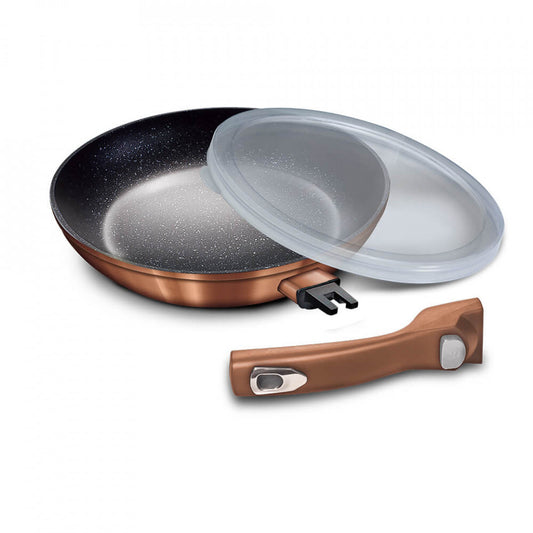 Тиган 24 см с отделяща се дръжка Rose Gold Metallic Collection Berlinger Haus BH 1948