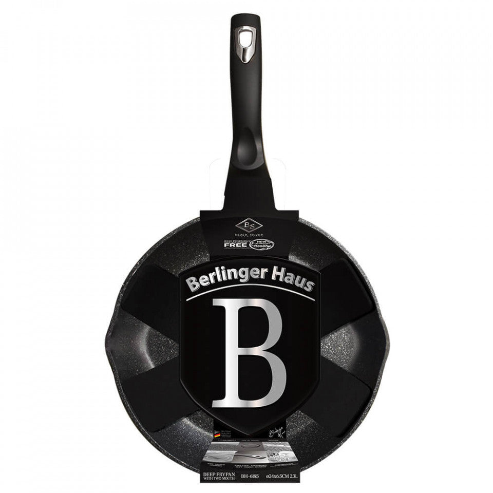 Дълбок тиган Black Silver Collection BerlingerHaus BH 6185