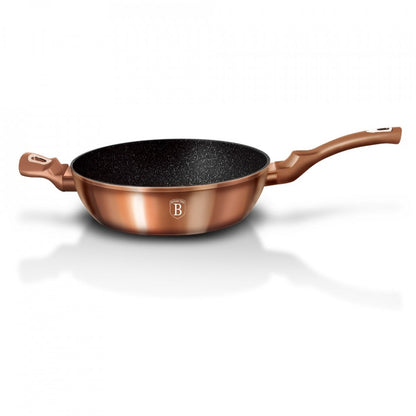 Дълбок тиган с капак 28 см Rose Gold (Мед) Metallic Line Berlinger Haus BH 1518N