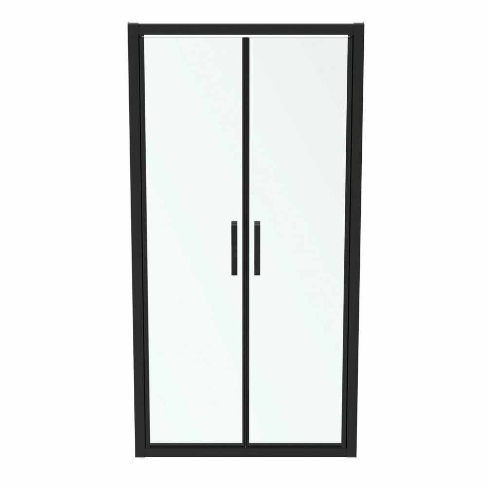 Врати с фиксиран сегмент 100 см черен мат Ideal Standard Connect 2