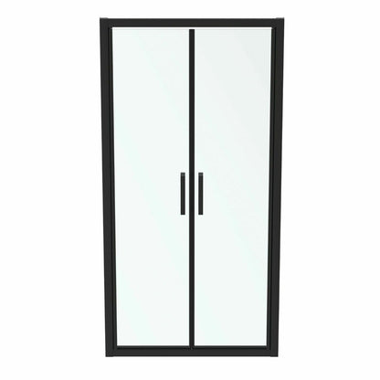 Врати с фиксиран сегмент 100 см черен мат Ideal Standard Connect 2