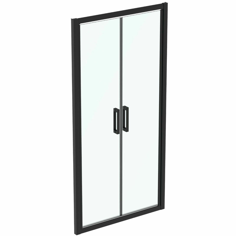 Врати с фиксиран сегмент 100 см черен мат Ideal Standard Connect 2