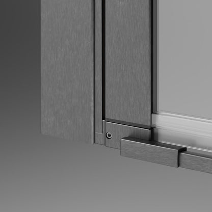 Двери за ниши Radaway Nes KDJ I 100 cm стъкло 6 mm завършек GunMetal четкано-прозрачно дясно отваряне