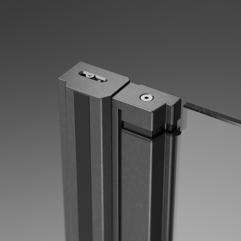 Двери за ниши Radaway Nes KDJ I 100 cm стъкло 6 mm завършек GunMetal четкано-прозрачно дясно отваряне