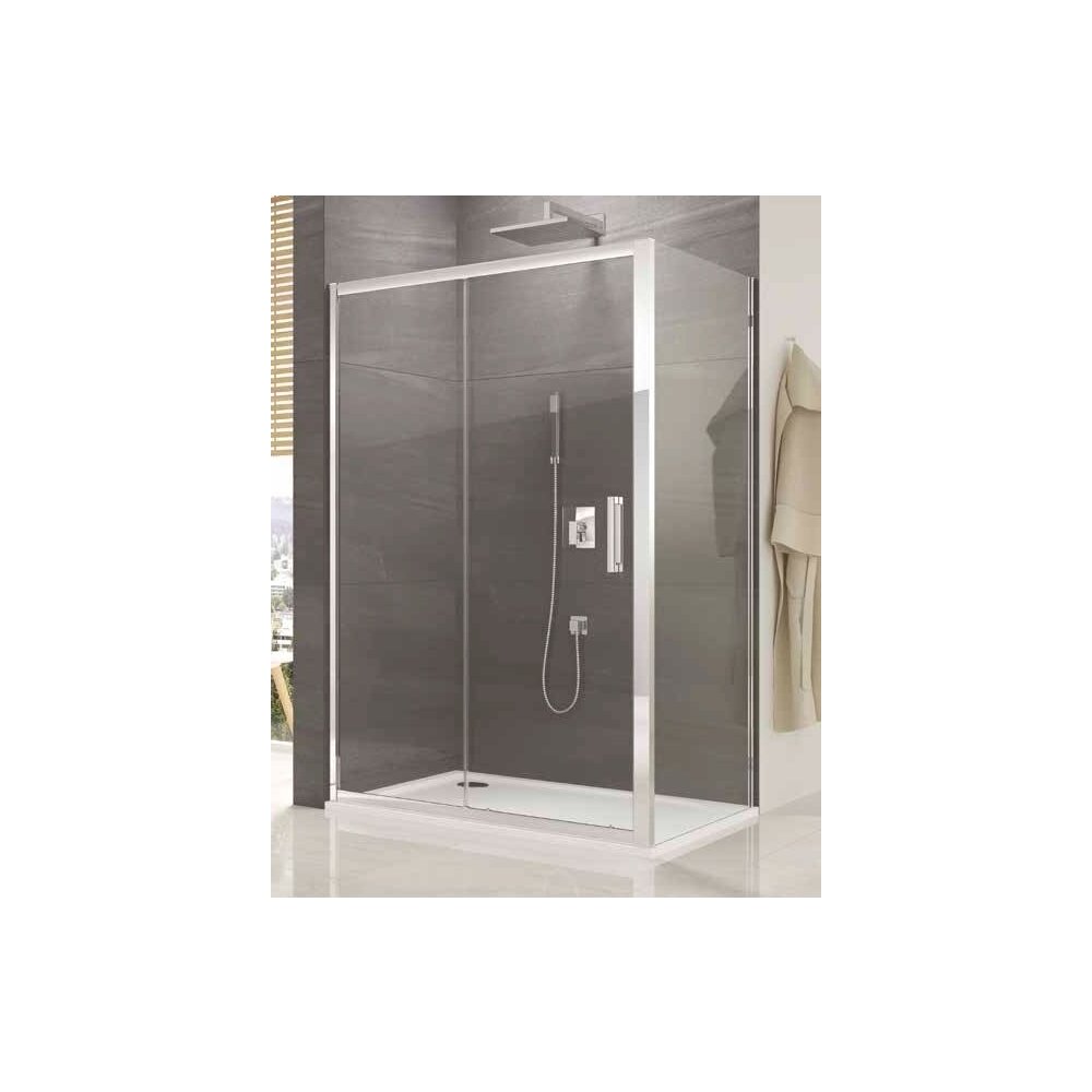 SanSwiss Ocelia 140 cm Sliding Niche Door with Fixed Wall