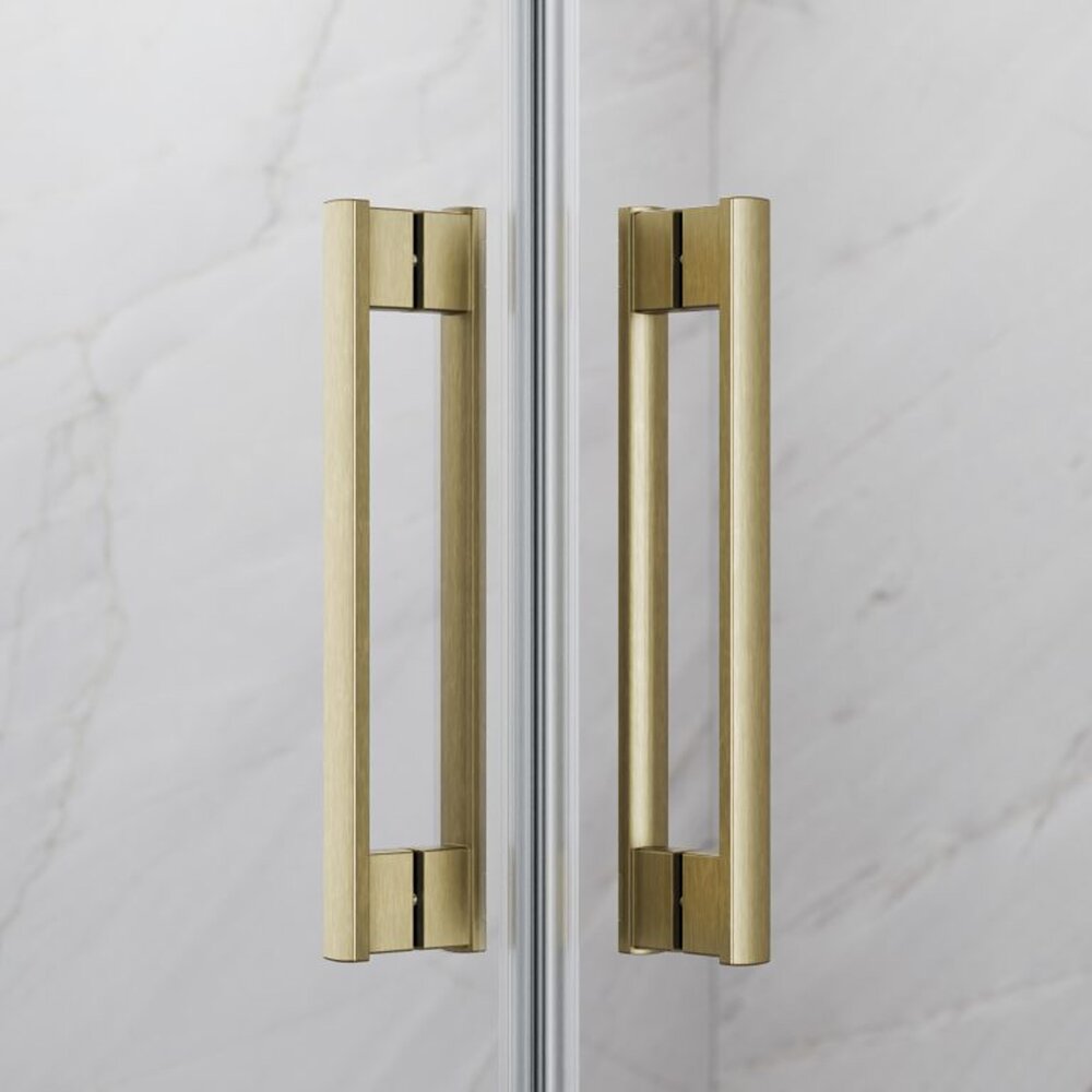 Слайдваща врата за ниша Radaway Idea KDJ 100 cm стъкло 6 mm злато матово-прозрачно дясно отваряне