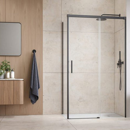 Слайдваща врата за ниши Radaway Idea KDJ 100 cm стъкло 6 mm завършек GunMetal матово-прозрачно дясно отваряне