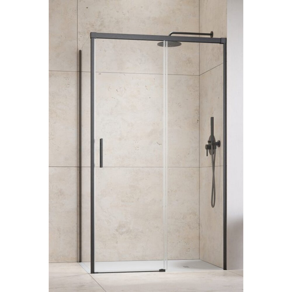 Слайдваща врата за ниши Radaway Idea KDJ 100 cm стъкло 6 mm завършек GunMetal матово-прозрачно дясно отваряне