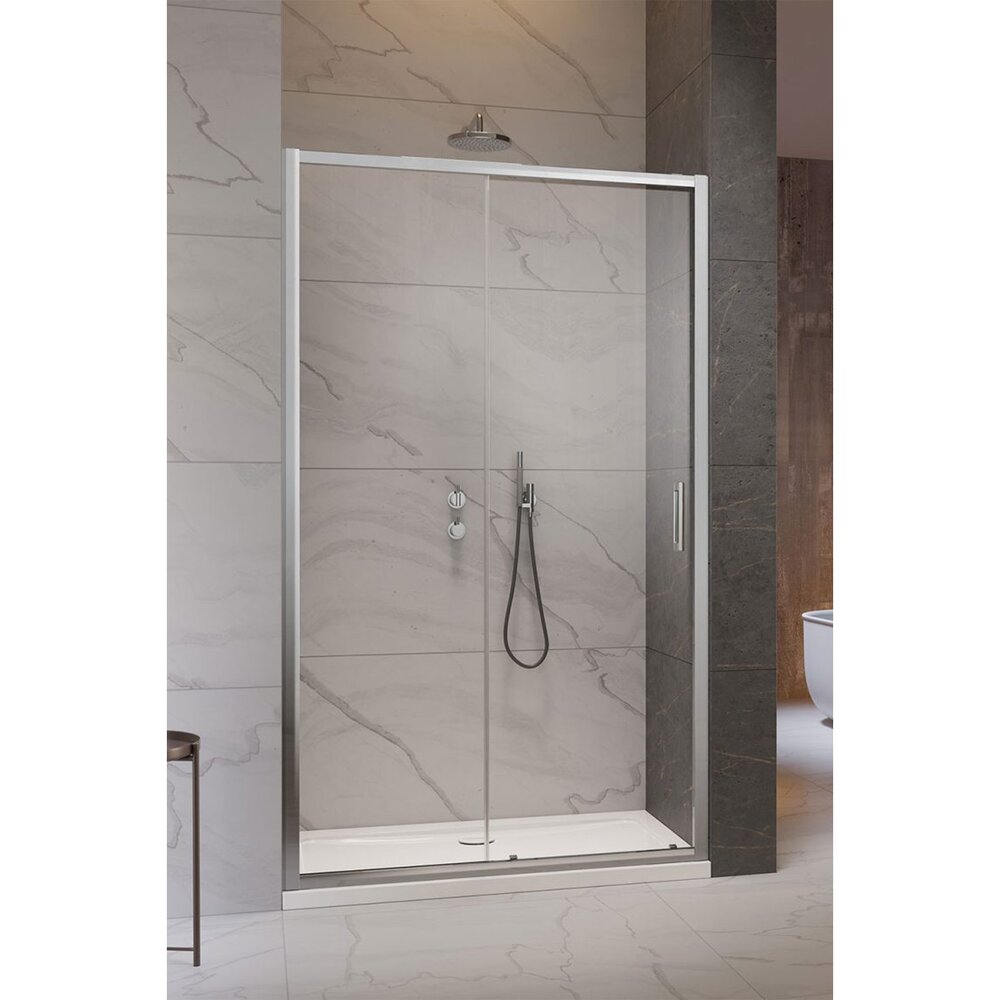 Слайдваща врата за ниша Radaway Premium Pro DWJ 110 cm стъкло 6 mm хром гланц-прозрачно ляво отваряне