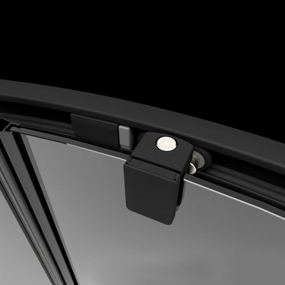 Слайдваща врата за ниша Radaway Premium Pro DWJ 110 cm стъкло 6 mm матово черно-прозрачно отваряне наляво