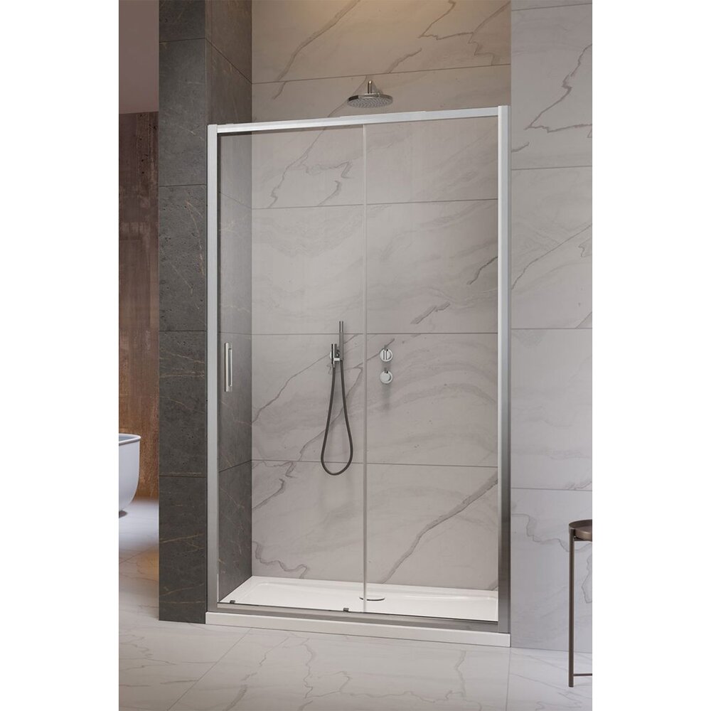 Слайдваща врата за ниша Radaway Premium Pro DWJ 120 cm стъкло 6 mm хром гланц-прозрачен отваряне надясно