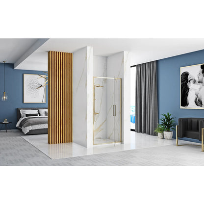 Rea Rapid Swing Pivot Door 100 cm 6 mm Glass Gold