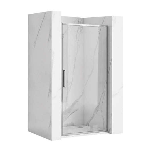 Rea Rapid Swing Pivot Door 100 cm 6 mm Glass Chrome
