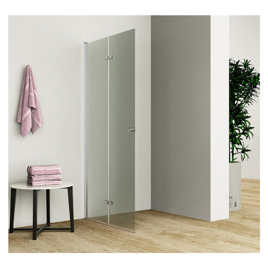 Плъзгаща врата за ниша Inter Ceramic 70 см, стъкло, 6 мм, хром