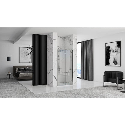 Rea Molier 80 cm Folding Niche Door 6 mm Glass + Chrome Magnetic Profile