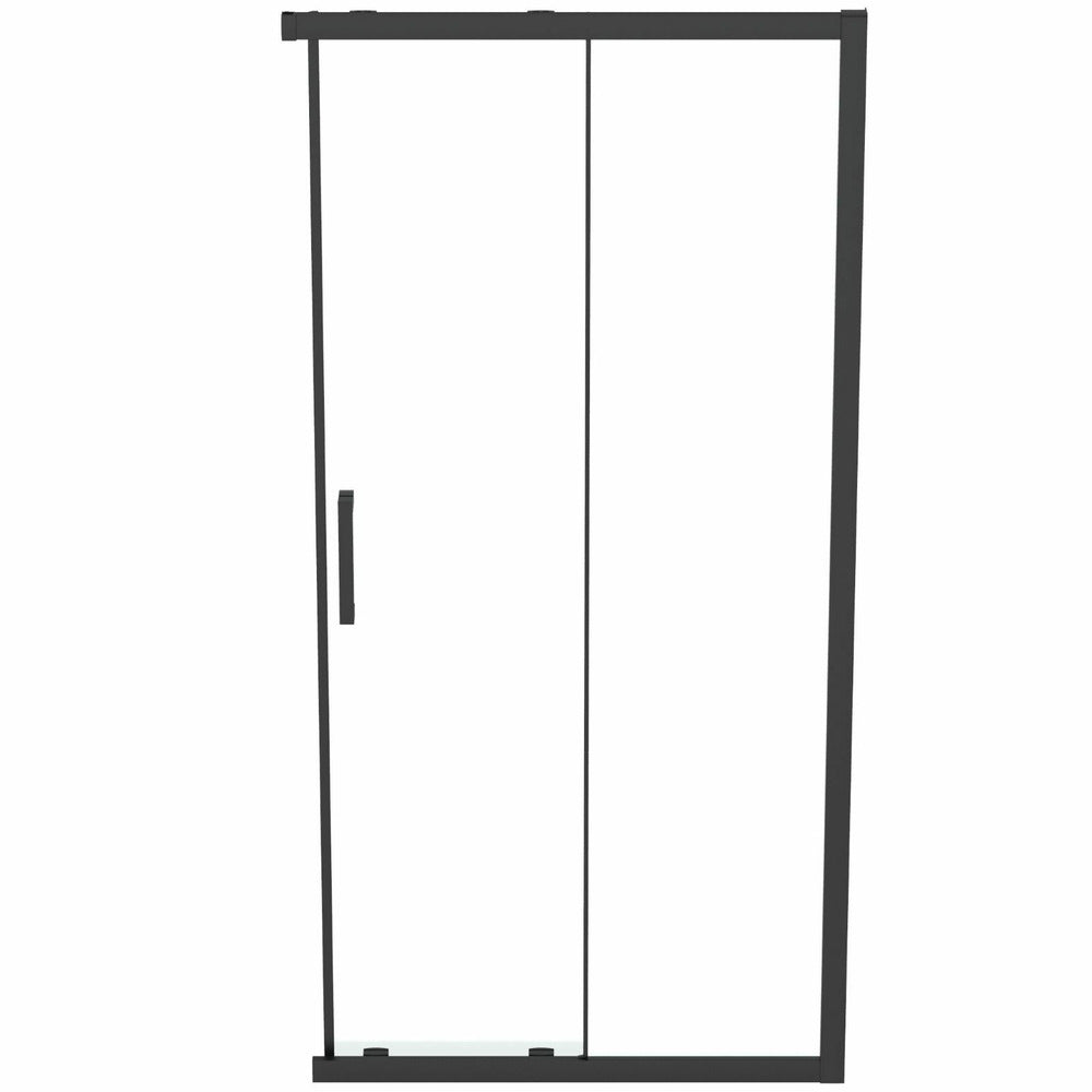 Sliding door with fixed segment 100 cm matte black Ideal Standard Connect 2 K9262V3