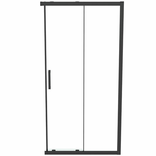 Sliding door with fixed segment 100 cm matte black Ideal Standard Connect 2 K9262V3