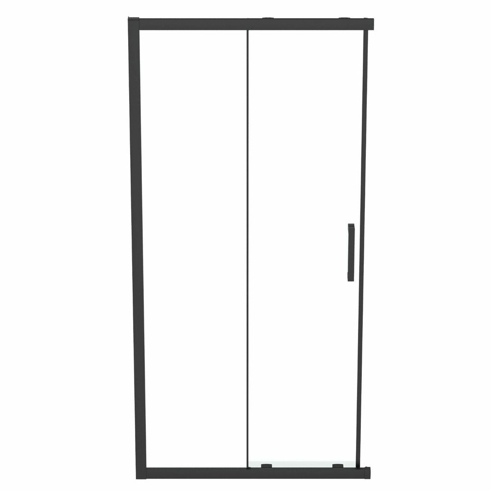 Sliding door with fixed segment 100 cm matte black Ideal Standard Connect 2 K9262V3