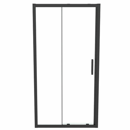 Плъзгаща врата с фиксиран сегмент 100 см черен мат Ideal Standard Connect 2 K9273V3
