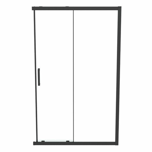 Sliding door with fixed segment 120 cm matte black Ideal Standard Connect 2 K9264V3