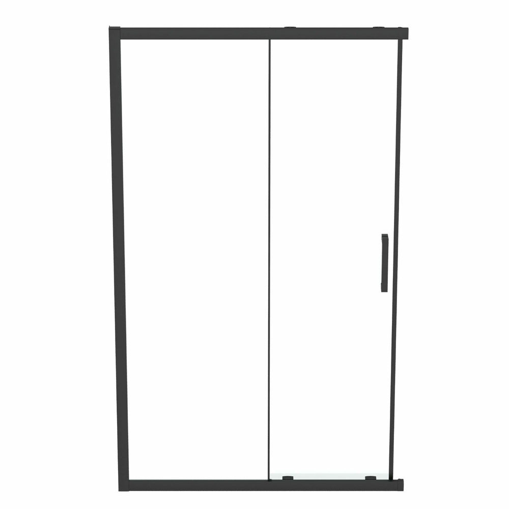 Sliding door with fixed segment 120 cm matte black Ideal Standard Connect 2 K9264V3