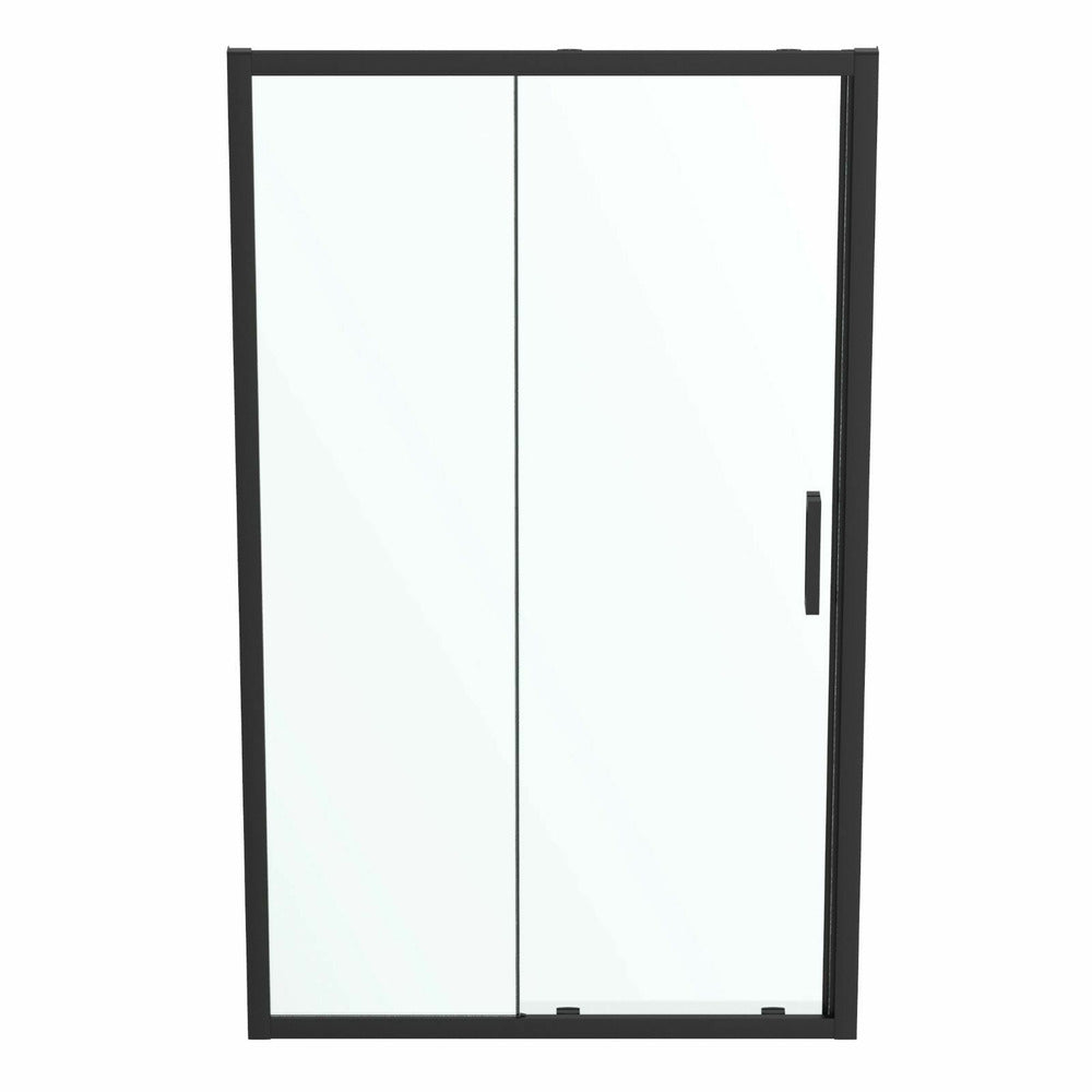 Sliding door with fixed segment 120 cm matte black Ideal Standard Connect 2 K9277V3