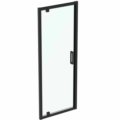 Пивотна врата с фиксиран сегмент 80 см черен мат Ideal Standard Connect 2