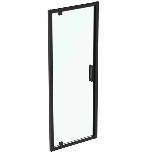 Pivot door with fixed segment 80 cm matte black Ideal Standard Connect 2