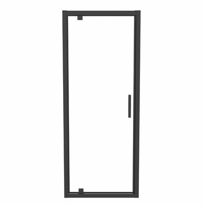 Пивотна врата с фиксиран сегмент 80 см черен мат Ideal Standard Connect 2