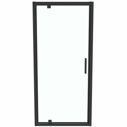 Плъзгаща врата с фиксиран сегмент 90 см черен мат Ideal Standard Connect 2