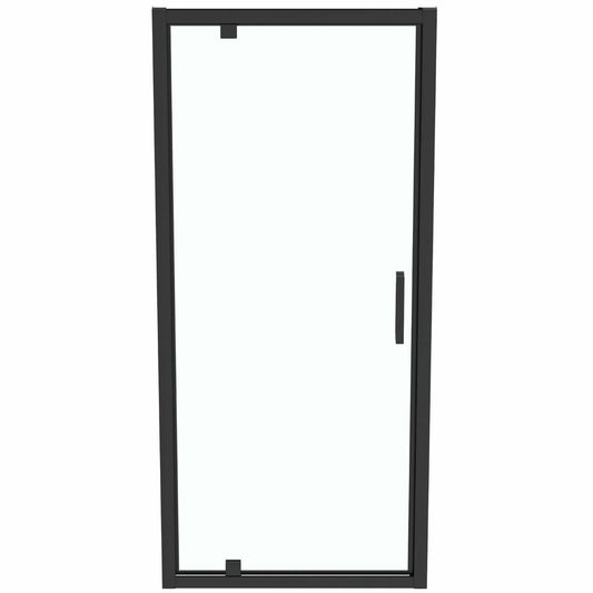 Pivot door with fixed segment 90 cm matte black Ideal Standard Connect 2