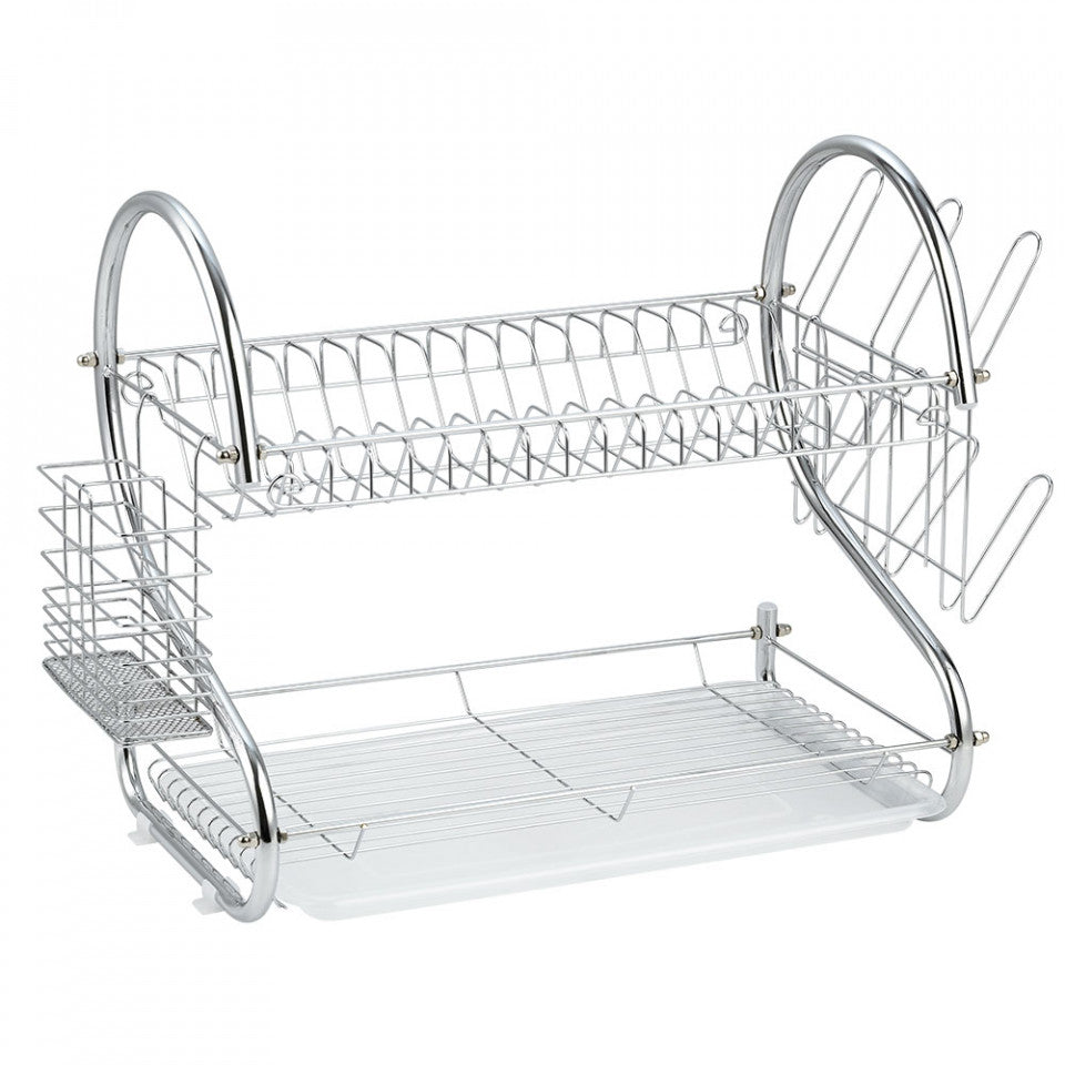 Сушилня за съдове 2 нива Muhler MR-5224CR 52x24,5x37cm, сребрист