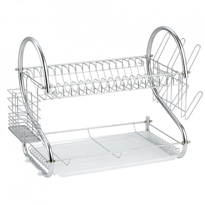 Сушилня за съдове 2 нива Muhler MR-5224CR 52x24,5x37cm, сребрист