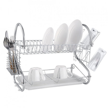 Сушилня за съдове 2 нива Muhler MR-5224CR 52x24,5x37cm, сребрист