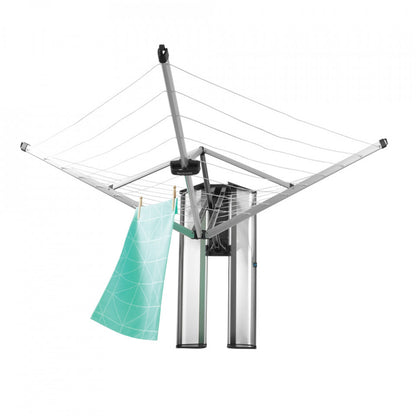 Сушилник за дрехи Brabantia WallFix 24м, сив металик, кутийка 90300272
