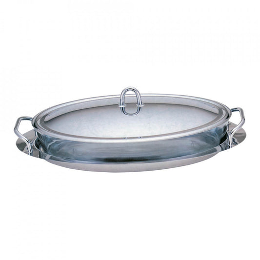 Овален съд за затопляне 2 в 1 (Food Warmer) 3L Black Silver Collection Berlinger Haus BH 1385
