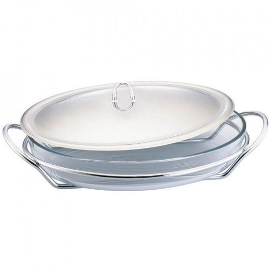 Овален съд за затопляне (Food Warmer) 2.4L Black Silver Collection Berlinger Haus BH 1986